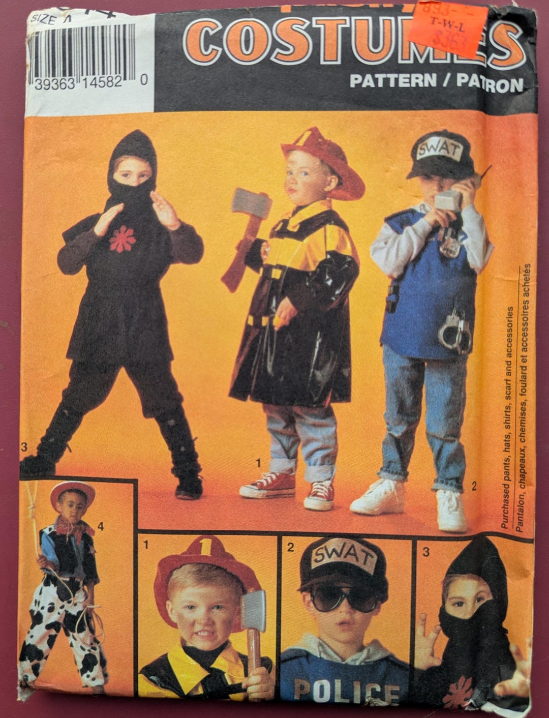 Simplicity 8644, Uncut, Children's Sizes 2-12, Costume Sewing Pattern ...