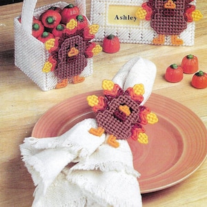 Thanksgiving Table plastic canvas pattern PDF