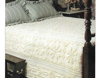 Vintage crochet bedspread pattern PDF