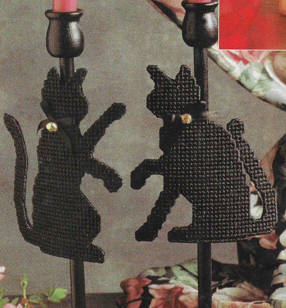 Zwarte Kat Kaarsenhouder - Zwarte Kat Theelichthouder Ornament Metalen IJzeren Ambachten Kandelaar Houder Retro Land Kandelaar Decoratie voor Slaapkamer/Woonkamer/Kantoor