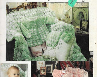 Vintage gehäkelte Laienausstattung für Baby PDF