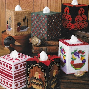 A Year of Tissue box covers Plastic canvas pattern PDF