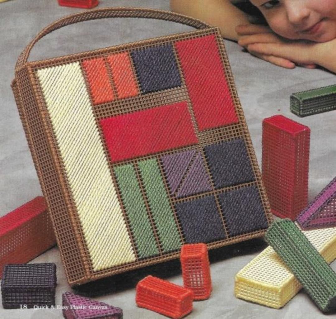 Building Blocks Plastic Canvas Pattern PDF - Etsy Canada