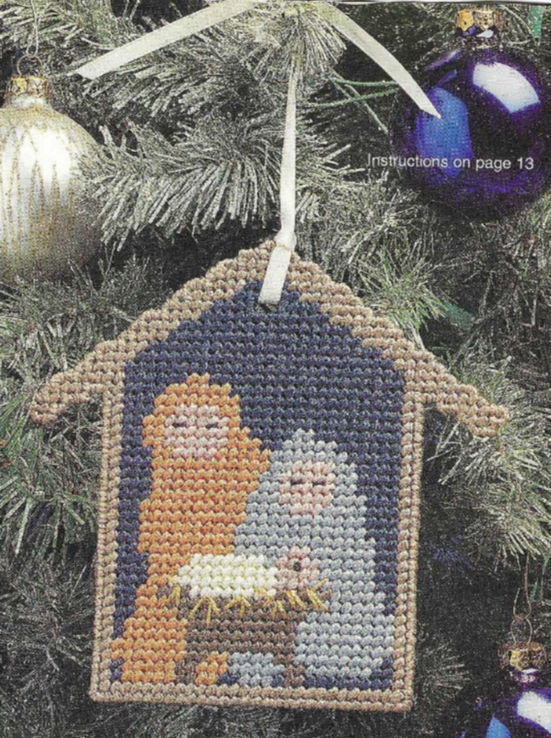 Nativity Ornament Plastic Canvas Pattern PDF - Etsy