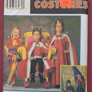 Medieval costume sewing pattern, uncut, children&#39;s sizes 2-12, Simplicity 9236