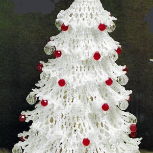 Vintage crochet Christmas tree pattern PDF