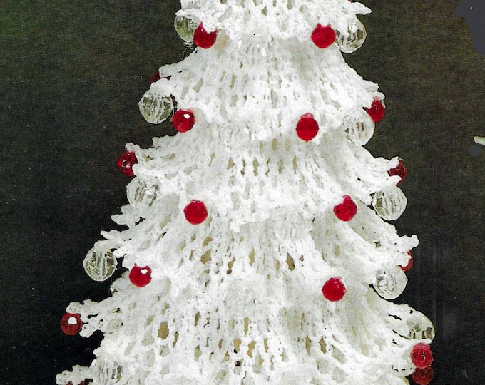 Vintage Crochet Christmas Tree Pattern PDF Etsy