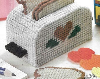Toaster coasters plastic canvas pattern PDF