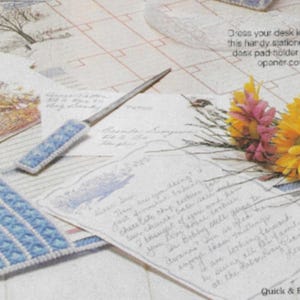Three Desk Accessories Plastic Canvas Pattern PDF - Etsy