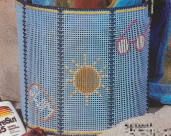Beach Bag Tote plastic canvas PDF