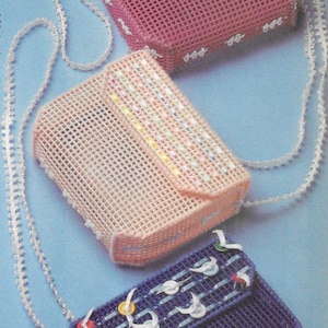 Childrens Purses plastic canvas pattern PDF