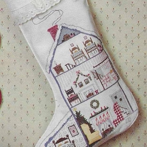 Home stocking, Christmas carol sampler, Cross stitch PDF