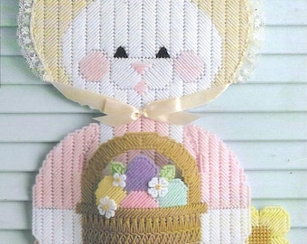 Easter Bunny Door decor plastic canvas PDF
