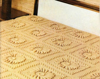 Vintage Crochet Wool Bedspread PDF