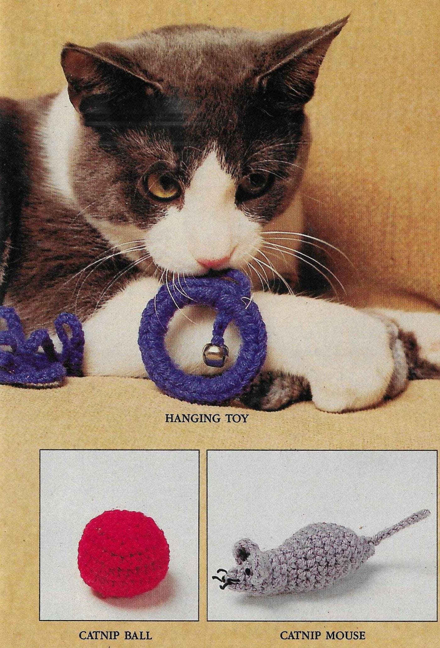 24 Cat Toy Crochet Patterns to Make for Playful Cats and Cat Lovers 19 Crochet Cat Toys