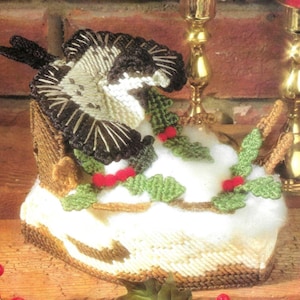 Chickadee plastic canvas pattern PDF