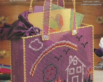 Childs Tote plastic canvas pattern PDF