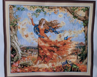 Butterfly fairy, stamped Cross Stitch Kit, 14 count