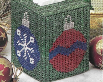 Ornament tissue cover plastic canvas pattern PDF
