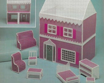 My First Dollhouse plastic canvas PDF