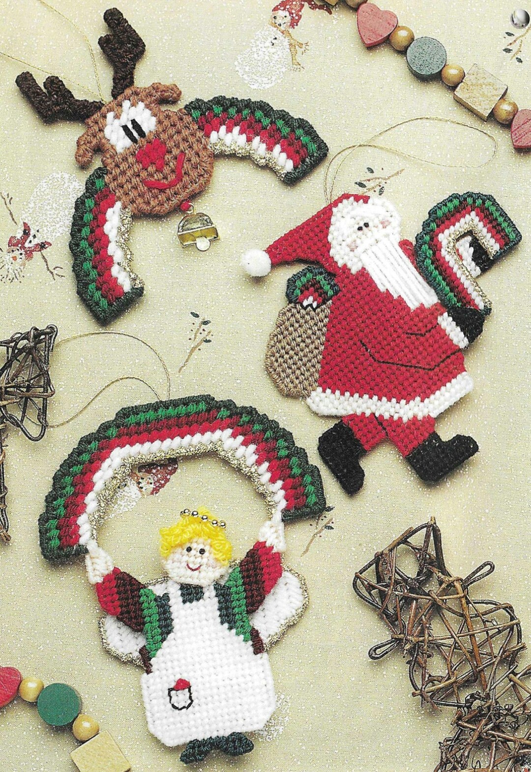 Christmas Rainbow Magnets Plastic Canvas Pattern PDF - Etsy