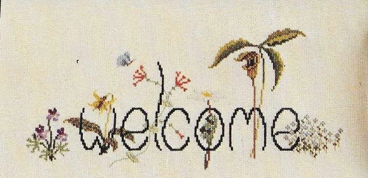 Wildflower Welcome Cross Stitch PDF