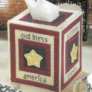 God bless America Plastic canvas pattern PDF