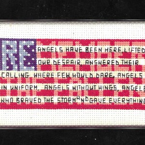 Remember the Fallen cross stitch pattern PDF