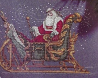 Patrón de punto de cruz del trineo de Papá Noel (PDF)