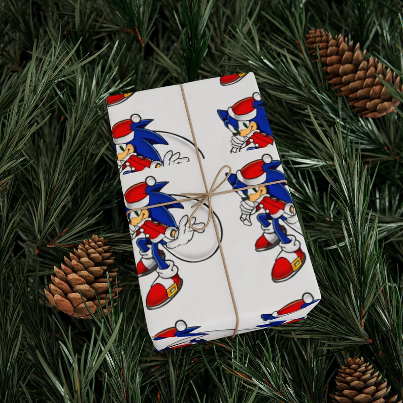 Sonic the Hedgehog Wrapping Paper Etsy