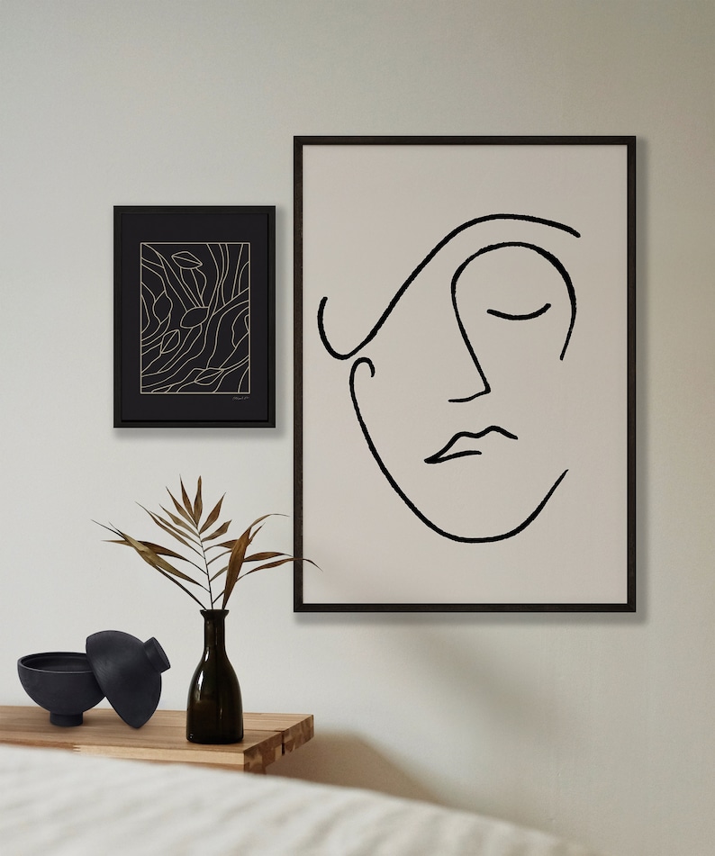 Line Art Line Drawing One Line Drawing Abstract Line Wall Etsy UK