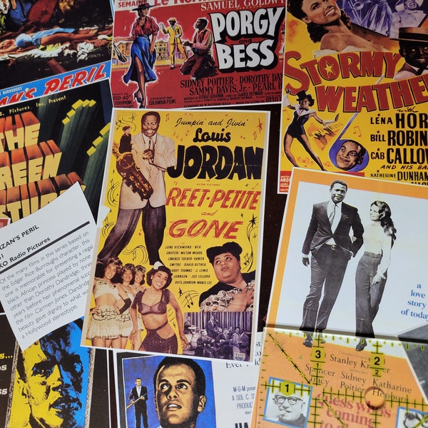 SCATTER - 50 Cutouts from the Book, "A Separate Cinema: 50 Years of Black Cast Posters"! Oscars Decorations, Vintage Posters, Black History
