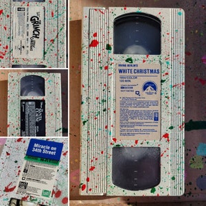 VHS Xmas Wall Art 4 Styles- VHS Hanging Wall Art!  Santa Clause, Miracle on 34th Street + Theater/Game Room/Man Cave