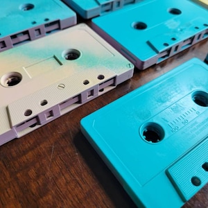 90s CASSETTE Art - 80s/90s Party Decor - Theater/Game Room/Man Cave- Original Audio Cassettes! *See details