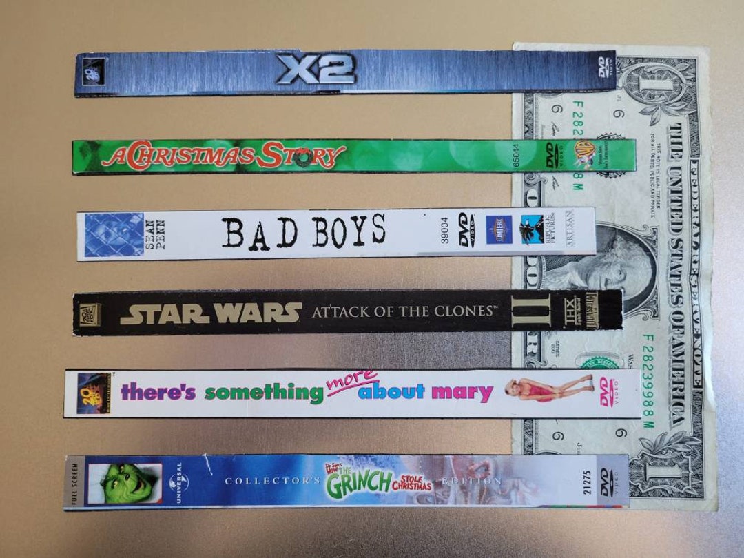 Original DVD Case Cut From the DVD Case Spines Etsy
