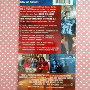 VHS Box Greeting Card friends TV Show Original VHS Blank Inside Card ...