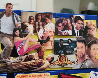 90&#39;s Wall Decor - VHS Hanging Wall Art!  90&#39;s Party Decor - Theater/Game Room/Man Cave - Original VHS cassette!
