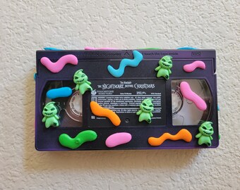 WALL Decor - Oozed TMNT, Oogie Boogie Worms Nightmare Before Xmas, Nickelodeon Slimed Rugrats Styles- 90's Party  -Original Videocassettes!