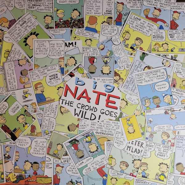 SCATTER - BIG Nate Book RANDOM Scatter - Repurposed Book Pages, Big Nate-themed Party Decorations, Big Nate Confetti *See Details