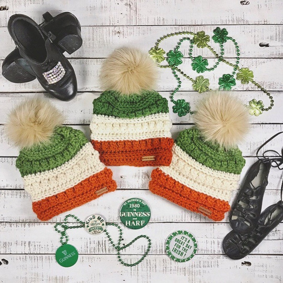 Irish Flag Sequin Trilby Paddys Day Hat