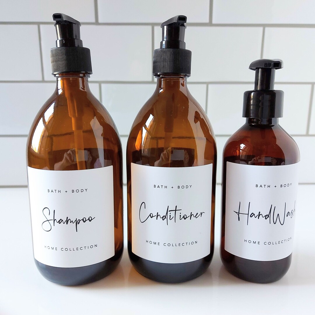 Bath and Body Labels script Collection. Home Organisation and Storage