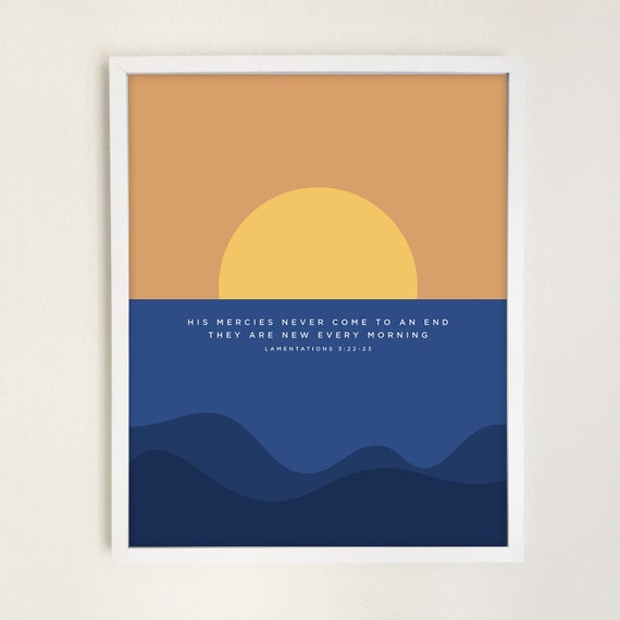 Bible Verse Abstract Minimal Art Simple Modern Decor Printable | Etsy