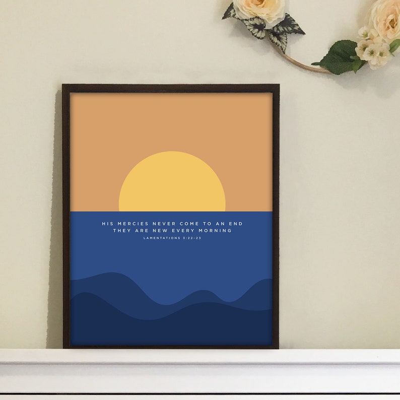 Bible Verse Abstract Minimal Art Simple Modern Decor Printable | Etsy