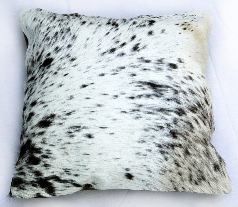 Cowhide Pillow Cover Hair On Hide Pillow Cowhide Cushion Etsy