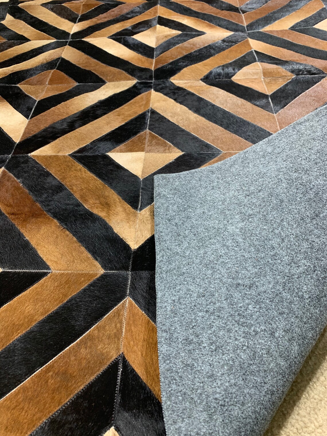 Home Patchwork Rugs, Handmade Leather Rugs, Custom Leather Rugs, Floor