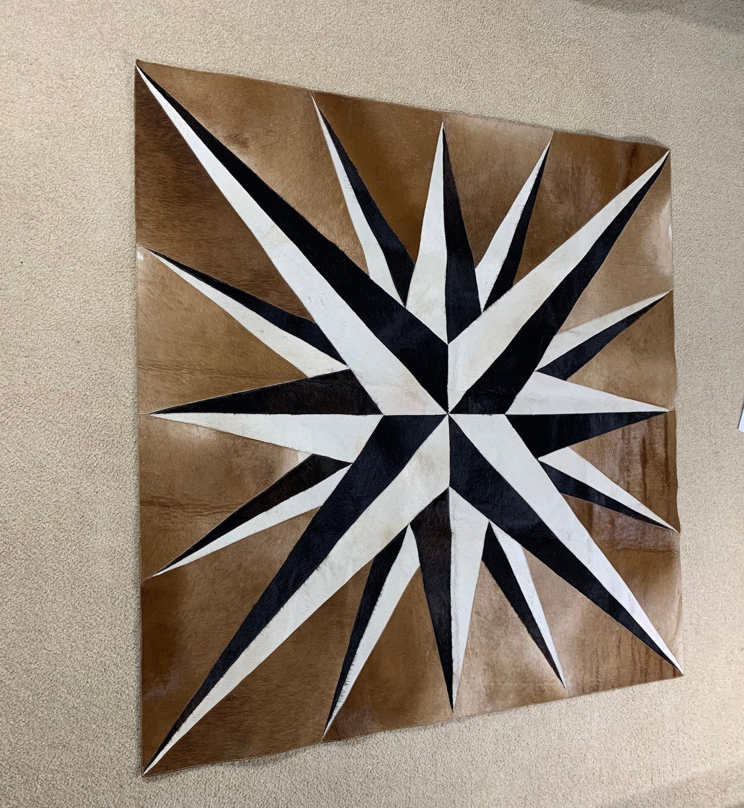 Home Decor Floor Rugs, Cowhide Rug Patchwork, Customized Floor Rugs