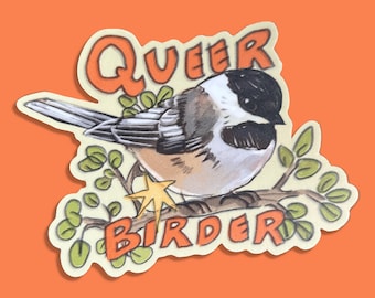 Vogelbeobachter Meisen Aufkleber | Vogel Aufkleber | lgbtq Aufkleber