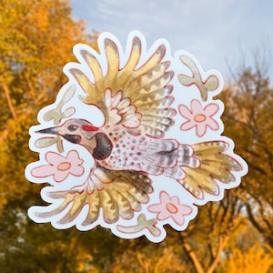 autocollant de scintillement du nord | sticker oiseau
