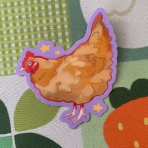chicken sticker | cottagecore sticker