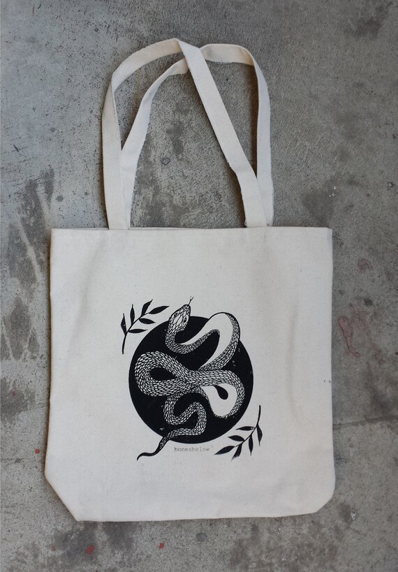 snake tote bag